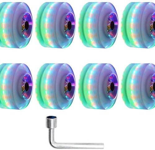 Unyqoos® Lichtgevende skatewielen set van 8 voor rolschaatsen en skateboards