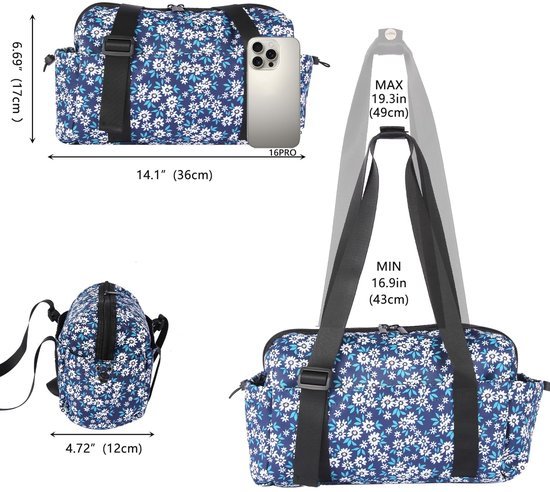 Ibenzoa® Compacte en stijlvolle sporttas met waterdichte vakken voor diverse activiteiten