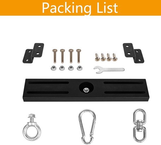 Ibenzoa® Verstelbare stalen hanger voor zware tassen en trainingsuitrusting tot 227 kg