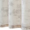 Ibenzoa® Elegante halftransparante gordijnen met Toile de Jouy print voor kleine ramen