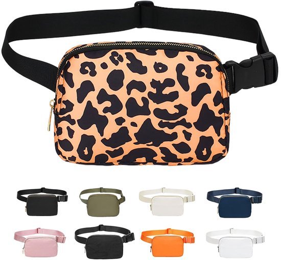 Ibenzoa® Stijlvolle en veelzijdige heuptas met verstelbare riem voor dagelijks gebruik