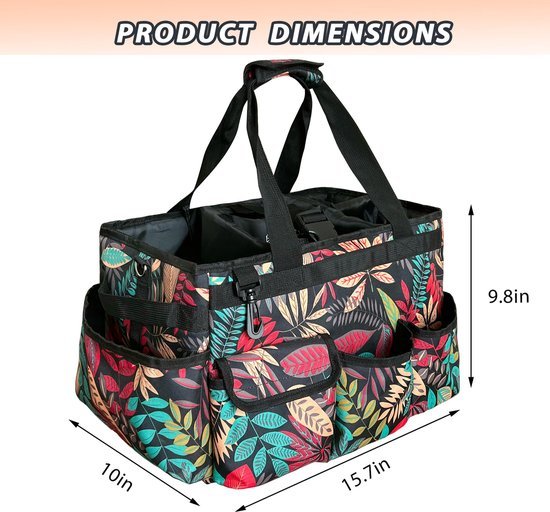 Ibenzoa® Multifunctionele en ruime organizer met verstelbare schouderbanden voor schoonmaak