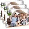Unyqoos® Set van drie frameloze acryl fotolijsten voor dubbelzijdig gebruik op bureau