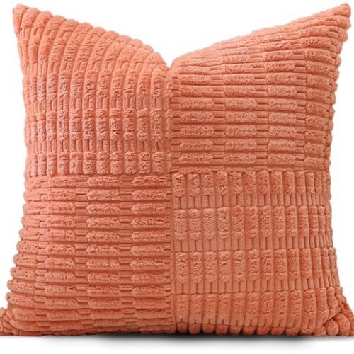 Ibenzoa® Stijlvolle kussenhoes van corduroy met gestreept patroon voor diverse interieurs