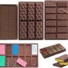 Ibenzoa® Set van drie siliconen vormen voor het maken van chocoladerepen en meer Ibenzoa® Set van drie siliconen vormen voor het maken van chocoladerepen en meer