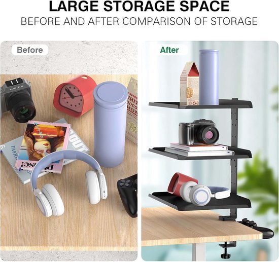 Ibenzoa® Praktische bureau-organizer met verstelbare klem voor efficiënte werkruimte Ibenzoa® Praktische bureau-organizer met verstelbare klem voor efficiënte werkruimte