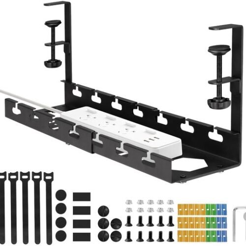 Ibenzoa® Uittrekbare kabelgoot voor eenvoudig kabelbeheer onder bureau zonder boren
