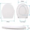 Ibenzoa® Ergonomische toiletbril met stille sluiting en verstelbare scharnieren Ibenzoa® Ergonomische toiletbril met stille sluiting en verstelbare scharnieren