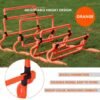 Unyqoos® Oranje set van 5 flexibele horden voor sportieve coördinatietraining