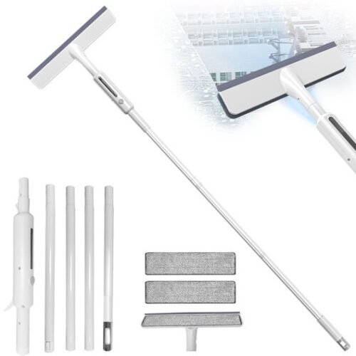 Ibenzoa® Innovatieve raamreiniger met sproeifunctie en verlengstang voor hoge ramen