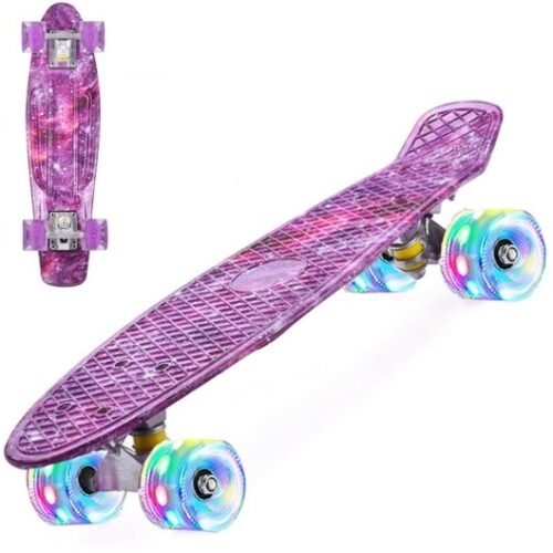 Unyqoos® Mini Cruiser Skateboard met LED Wielen voor Kinderen en Volwassenen