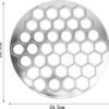 Ibenzoa® Handige dumpling- en raviolivorm met 37 gaten voor culinaire creaties