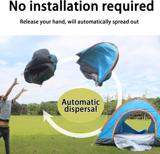 Ibenzoa® Automatische pop-up tent voor twee personen ideaal voor kamperen en strand