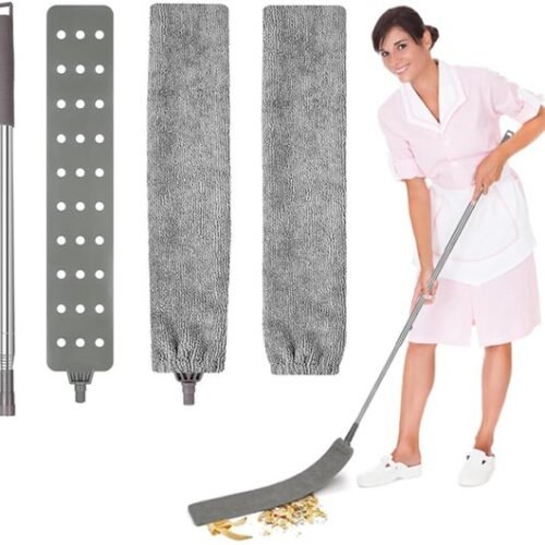 Ibenzoa® Uittrekbare stofdoek met verstelbare telescoopstang voor veelzijdige reiniging