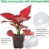 Unyqoos® Transparante kweekpotten set met drainage en herbruikbare verplantmat Unyqoos® Transparante kweekpotten set met drainage en herbruikbare verplantmat
