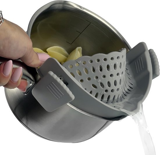 Ibenzoa® Opvouwbare siliconen keukenzeef voor eenvoudig afgieten van pasta en groenten