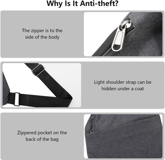 Ibenzoa® Compacte en Schoudertas voor Dagelijks Gebruik en Ibenzoa® Compacte en Schoudertas voor Dagelijks Gebruik en