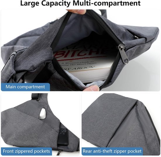 Ibenzoa® Compacte en Schoudertas voor Dagelijks Gebruik en Ibenzoa® Compacte en Schoudertas voor Dagelijks Gebruik en