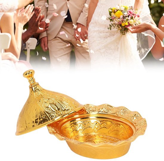 Ibenzoa® Elegante gouden suikerpot met deksel en lepel voor diverse toepassingen