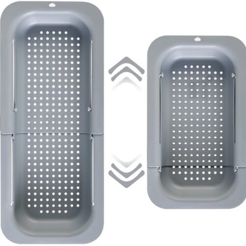 Ibenzoa® Uittrekbare Gootsteenzeef voor Groenten, Fruit en Pasta met Ventilatiegaten