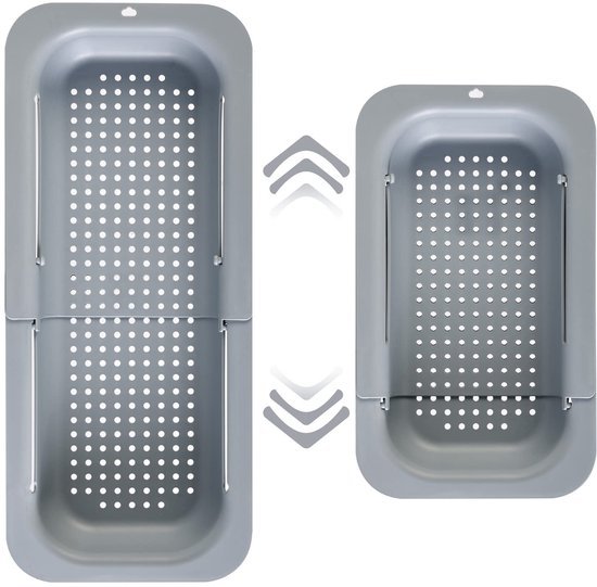 Ibenzoa® Uittrekbare Gootsteenzeef voor Groenten, Fruit en Pasta met Ventilatiegaten