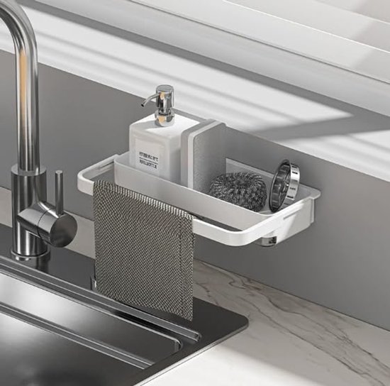 Ibenzoa® Transparante Hangende Spoelbak Organizer voor Keuken en Badkamer