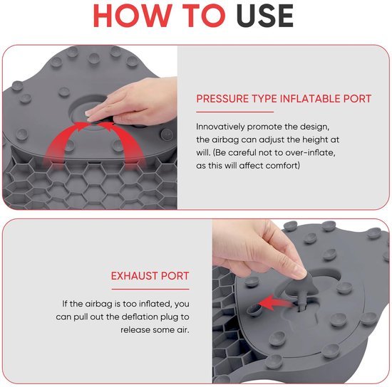 Ibenzoa® Ergonomisch badkussen van hygiënisch siliconen met antislip zuignappen Ibenzoa® Ergonomisch badkussen van hygiënisch siliconen met antislip zuignappen