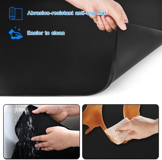 Ibenzoa® Siliconen Druipmat voor Koffiezetapparaat en Keukengebruik 40x60cm