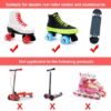 Unyqoos® Lichtgevende skatewielen set van 8 voor rolschaatsen en skateboards