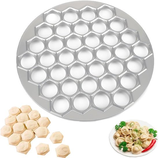 Ibenzoa® Handige dumpling- en raviolivorm met 37 gaten voor culinaire creaties