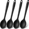 Ibenzoa® Set van vier hittebestendige siliconen keukenlepels voor veelzijdig gebruik