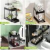 Ibenzoa® Dubbele onderkast organizer met schuiflade en accessoires voor badkamer en keuken Ibenzoa® Dubbele onderkast organizer met schuiflade en accessoires voor badkamer en keuken