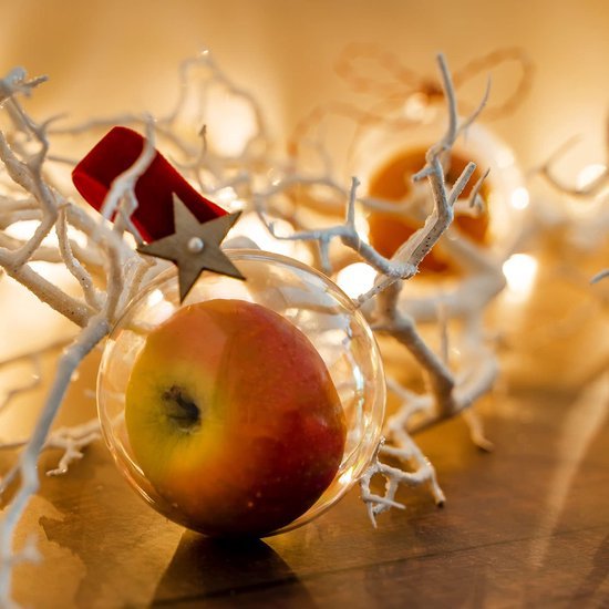 Unyqoos® Set van 5 transparante acryl ballen voor creatieve decoratieprojecten Unyqoos® Set van 5 transparante acryl ballen voor creatieve decoratieprojecten