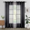 Unyqoos® Transparante moderne voile gordijnen met ringen set voor woonkamer en slaapkamer Unyqoos® Transparante moderne voile gordijnen met ringen set voor woonkamer en slaapkamer