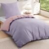 Unyqoos® Omkeerbaar tweedelig beddengoed in lavendelroze met ritssluiting en Oeko-Tex Unyqoos® Omkeerbaar tweedelig beddengoed in lavendelroze met ritssluiting en Oeko-Tex