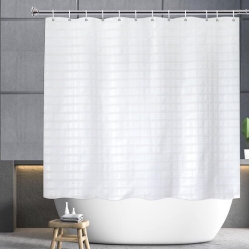 Unyqoos® douchegordijn met en Unyqoos® douchegordijn met en