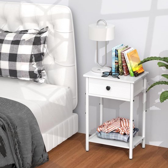 Unyqoos® Moderne multifunctionele bijzettafel met lade voor elke kamer in huis