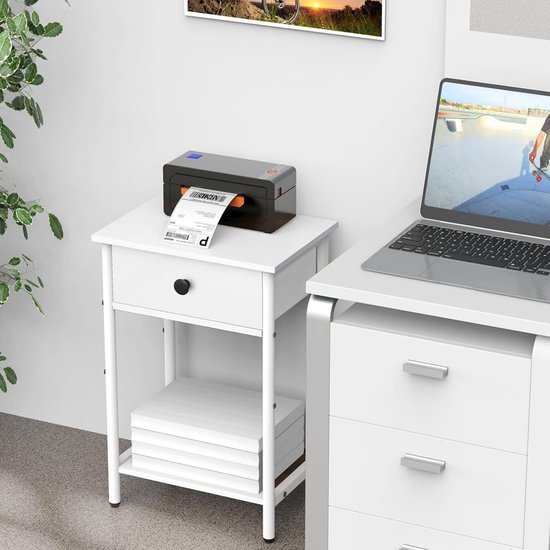 Unyqoos® Moderne multifunctionele bijzettafel met lade voor elke kamer in huis