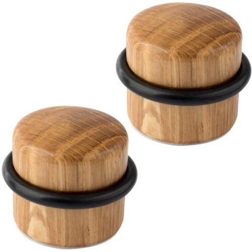 Ibenzoa® Set van 2 Zelfklevende Deurbuffers in Eikenhout voor Vloerbescherming