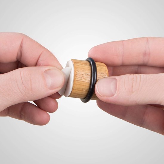 Ibenzoa® Set van 2 Zelfklevende Deurbuffers in Eikenhout voor Vloerbescherming