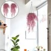 Ibenzoa® Set van 2 decoratieve hangende bloemen voor binnen en buiten gebruik Ibenzoa® Set van 2 decoratieve hangende bloemen voor binnen en buiten gebruik