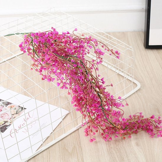 Ibenzoa® Set van 2 decoratieve hangende bloemen voor binnen en buiten gebruik Ibenzoa® Set van 2 decoratieve hangende bloemen voor binnen en buiten gebruik