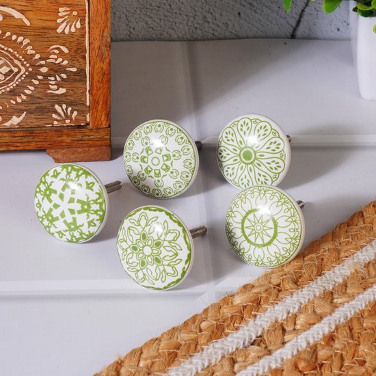 Unyqoos® Handgemaakte keramische knoppen set voor decoratieve meubelupgrades