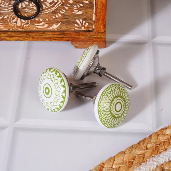 Unyqoos® Handgemaakte keramische knoppen set voor decoratieve meubelupgrades