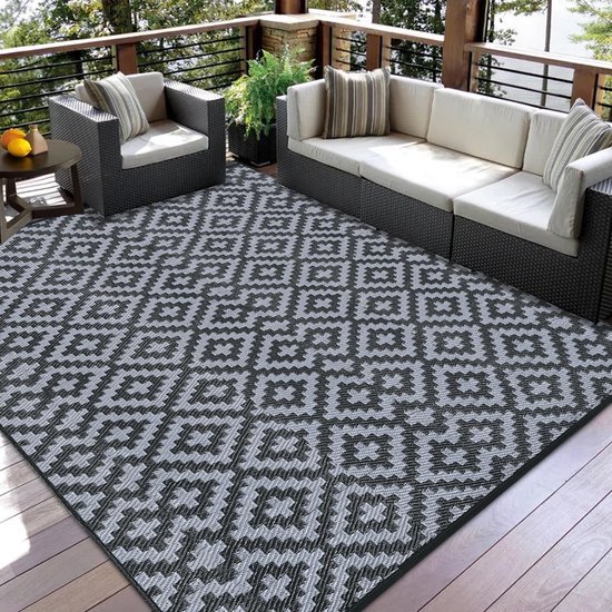 Ibenzoa® Weerbestendig en omkeerbaar buitentapijt voor camping en tuin