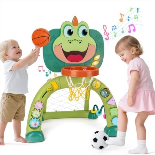 Unyqoos® Interactief speelcentrum voor peuters met basketbal en muziekactiviteiten