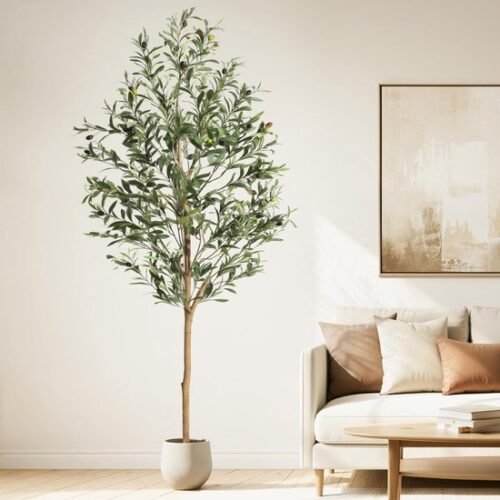 Unyqoos® Realistisch ogende kunstolijfboom voor stijlvolle binnen- en buitendecoratie