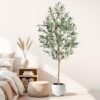 Unyqoos® Realistisch ogende kunstolijfboom voor stijlvolle binnen- en buitendecoratie