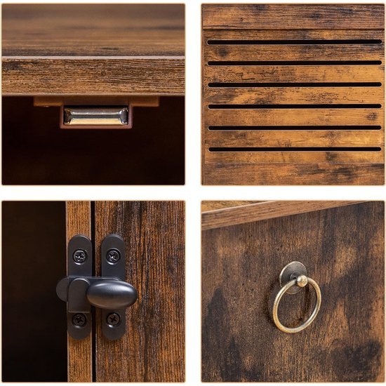 Ibenzoa® Stijlvolle multifunctionele kattenkast met ruime opslag en ventilatie Ibenzoa® Stijlvolle multifunctionele kattenkast met ruime opslag en ventilatie