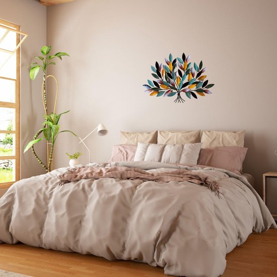 Ibenzoa® Stijlvolle metalen wanddecoratie met en